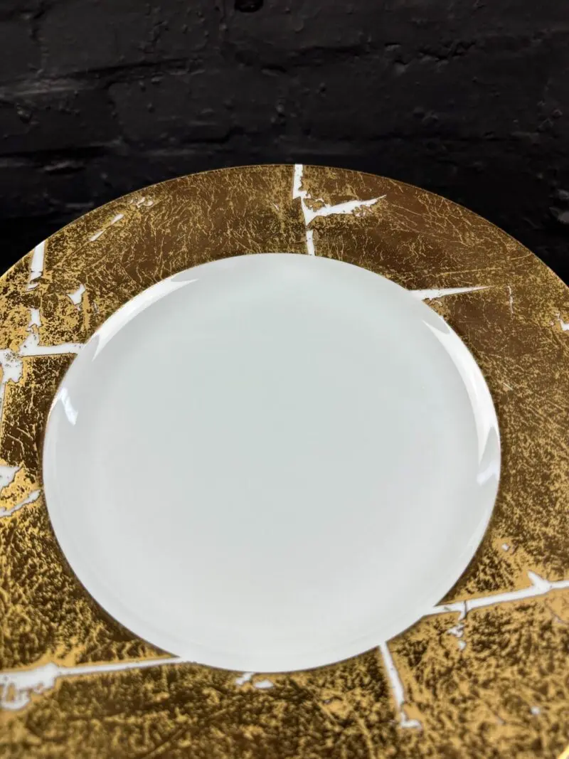 Bernardaud Feuille D'or Dinner Plates 12.5