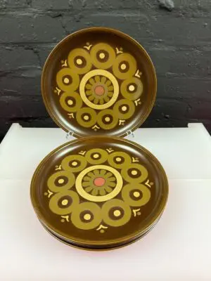 4 x Denby Arabesque Dinner Plates 10.25" Wide Set