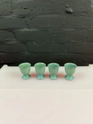 4 x Denby Luxor Footed Egg Cups 6.5 cm High Set