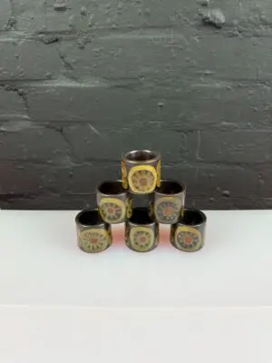 6 x Denby Arabesque Egg Cups 2 Sets Available