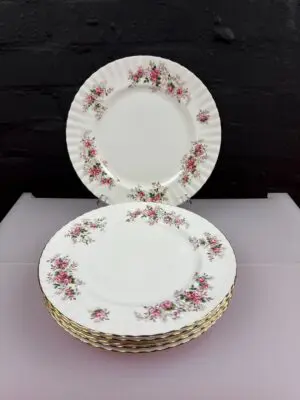 6 x Royal Albert Lavender Rose Dinner Plates 10.5" Wide 5 Sets Available