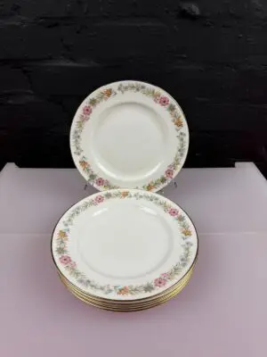 6 x Royal Albert / Paragon Belinda Salad Plates 20.5 cm 8" Wide Set