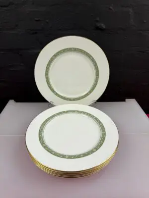 6 x Royal Doulton Rondelay H5004 Dinner Plates 27 cm Wide Set
