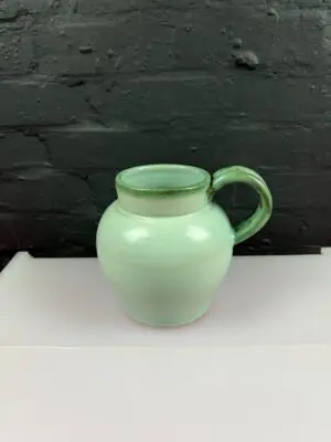 Bourne Denby Stoneware Large Green Jug / Pitcher / Vase 7.25" High 1.423 kg