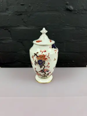Coalport Hong Kong Lidded Urn / Vase 8.75" High