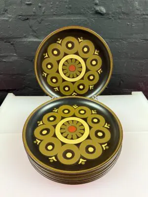 Denby Arabesque Dinner Plates 26 cm Wide Set of 6