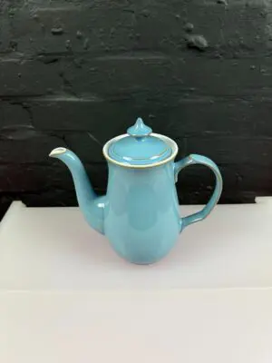 Denby Colonial Blue 2.25 Pint Coffee Pot