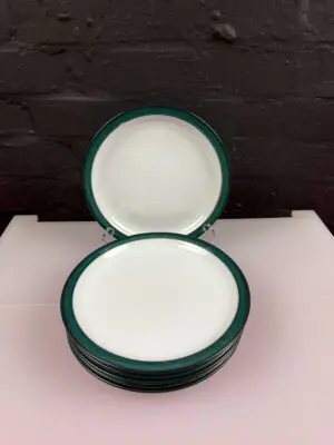 Denby Greenwich Salad Plates 8.5" Wide 1st Quality Set of 6