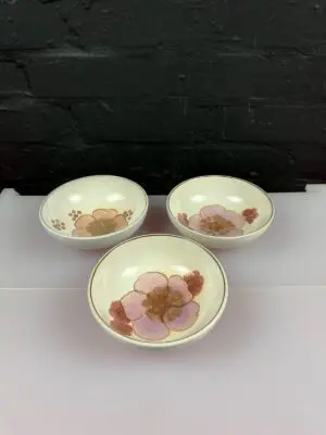 Denby Gypsy Fruit / Cereal Bowls 5.75" Wide Set of 3