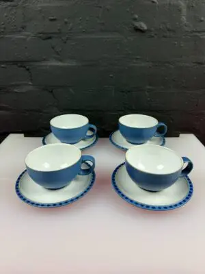 Denby Reflex Tea Cups and Saucers 2 Sets of 4 Available