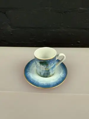 Goebel Artis Orbis Espresso Coffee Cup and Saucer Madame Monet Set