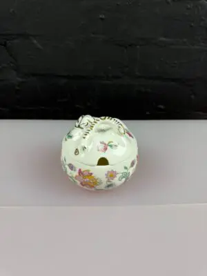 Minton Haddon Hall Gold Apple Shaped Jam / Sugar / Preserve Bowl