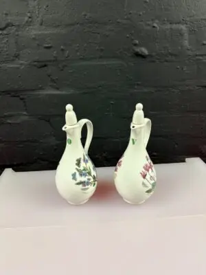 Portmeirion Botanic Garden Cyclamen and Veronica Oil + Vinegar Jugs Set