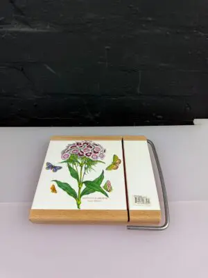 Portmeirion Botanic Garden Tile Cheese Board Cutter Sweet William 8.25" x 7.25"