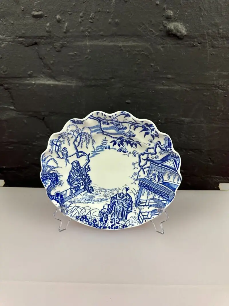 Royal-Crown-Derby-Blue-Mikado-Fluted-Salad-Plate-22-cm-Wide-XXXVII-1974-326294386670 Royal Crown Derby Blue Mikado Fluted Salad Plate 22 cm Wide XXXVII 1974