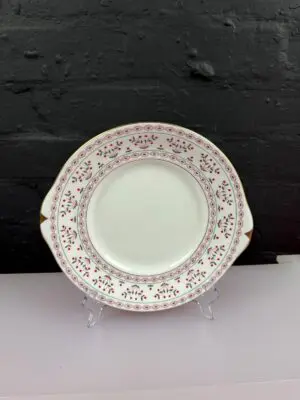 Royal Crown Derby Brittany A.1229 Eared Cake / Bread Plate 25 cm Wide XLII 1979
