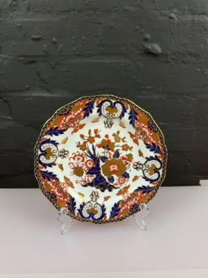 Royal Crown Derby Kings Imari 383 Dessert / Salad Plate 9" Wide Antique 1895