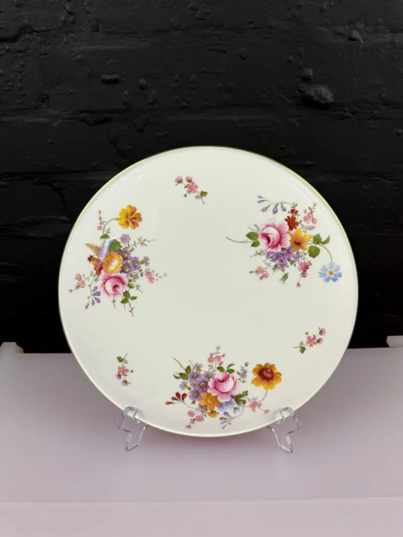 Royal Crown Derby Posies Flat Gateau Cake Serving Plate 11" LII 1989 1st Quality