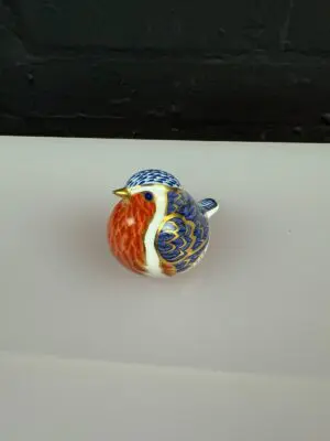 Royal Crown Derby Robin Paperweight Gold Stopper LVIII 1995 1st Quality