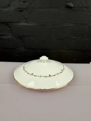 Royal Worcester Gold Chantilly Replacement Tureen Vegetable Dish Lid