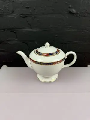 Royal Worcester Prince Regent Large Footed Tea Pot 2.5 Pints
