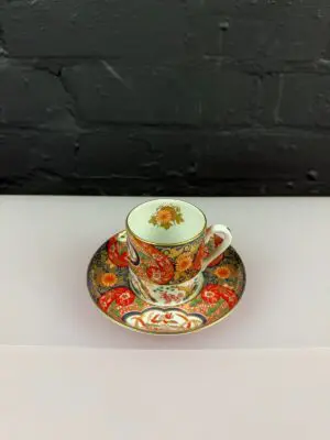 Spode Brocaded Imari Limited Edition Coffee Cup and Saucer Set 1998