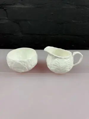 Wedgwood Countryware Milk / Cream Jug 3" and Large Open Sugar Bowl Set