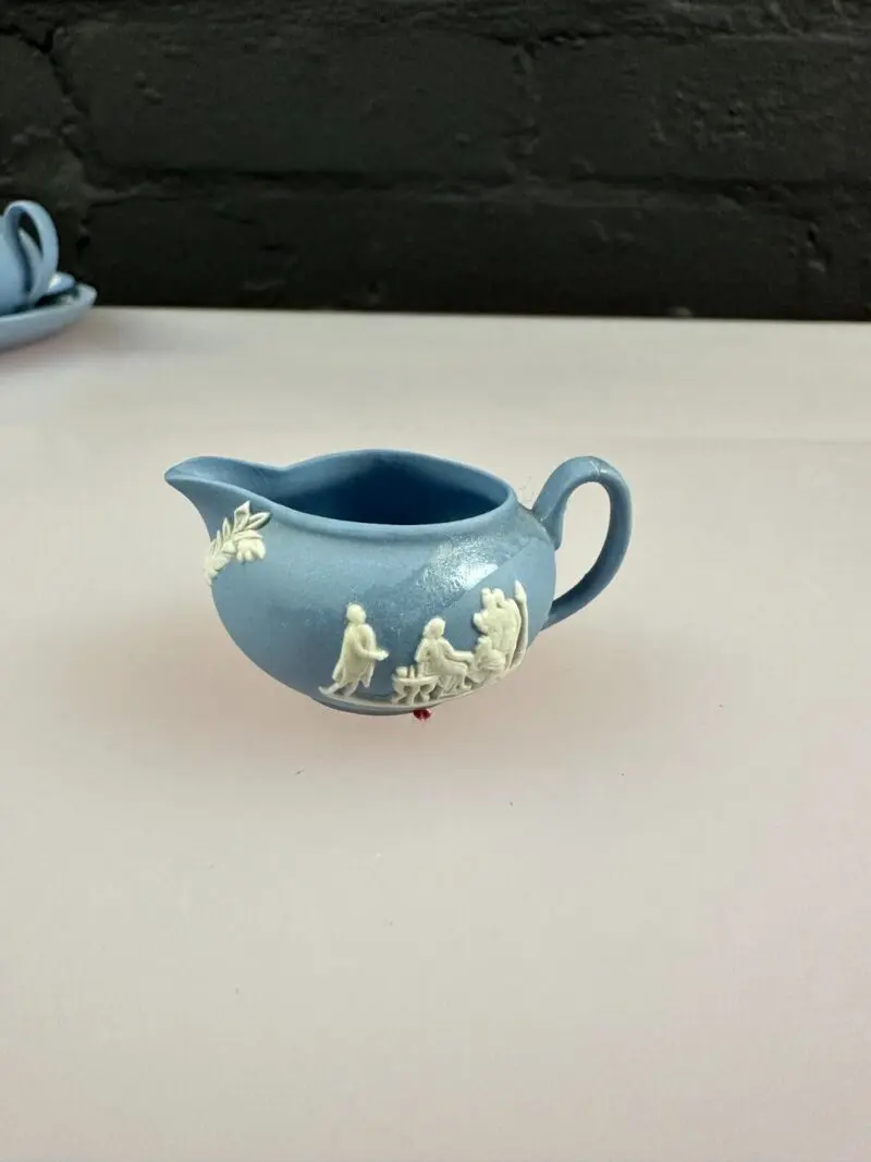 置物  miniature Blue JASPER WARE Set 置物 miniature Blue JASPER WARE Set 置物 miniature Blue JASPER