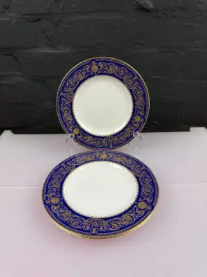 3 x Royal Worcester Sandringham Salad Plates 20.5 cm Wide Set