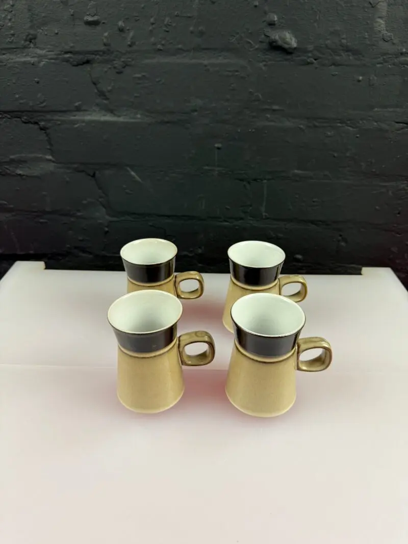 4 x Denby Country Cuisine Replacement Coffee Cups 4" HIgh Set