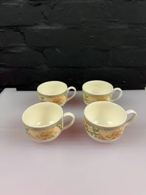 4 x Wedgwood Garden Maze Replacement Tea Cups Set