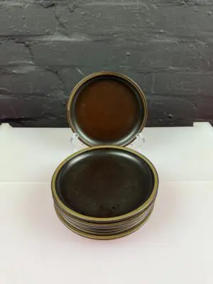 6 x Denby Arabesque No Pattern Tea / Side Plates 6.5" Wide Set