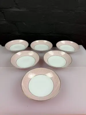 6 x Noritake Stratford 5652 Fruit / Dessert Bowls 5.5" Wide 2 Sets Available