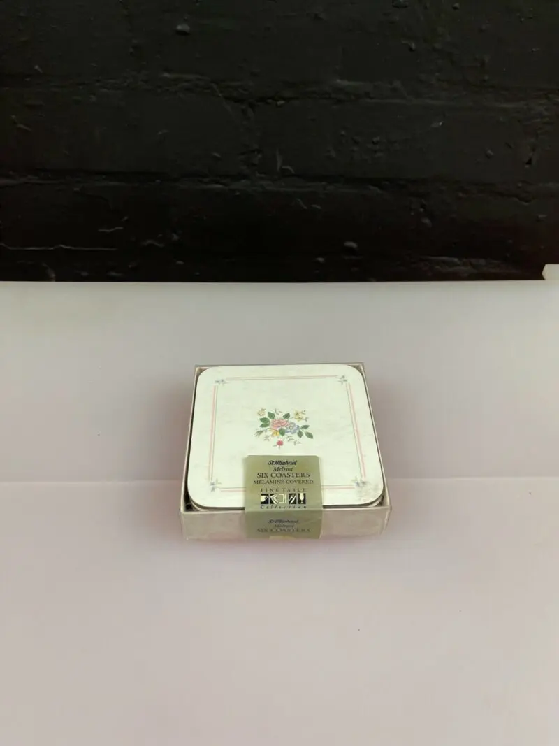 6 x St Michael Marks & Spencer Melrose Coasters Melamine Covered