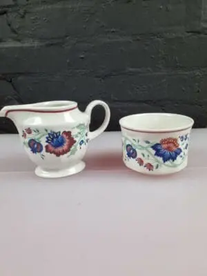Churchill Tamarind Milk / Cream Jug and Open Sugar Bowl Set
