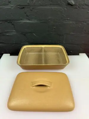 Denby Cotswold Covered / Lidded Divided Vegetable Serving Dish 11" x 8.25" (2)