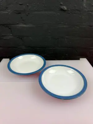 Denby Reflex Rimmed Soup Pasta Bowls 22.5 cm Wide 4 Sets of 2 Available RARE