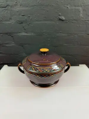 Denby Shiraz Covered Handled Casserole Vegetable Serving Dish 2 Available