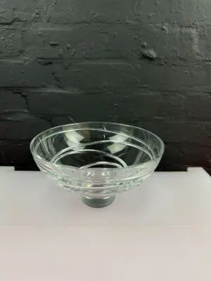 Jasper Conran For Stuart Crystal Strata Fruit Bowl 10" Wide x 5.5"  High