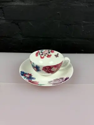 Laura Ashley 2011 Floral Tea Cup and Saucer Set