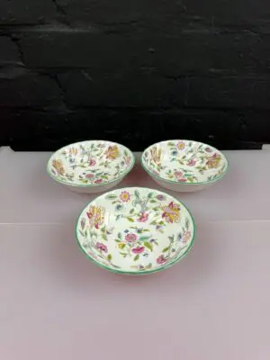 Minton Haddon Hall Fruit Bowls 13.5 cm x 4 cm Set of 3