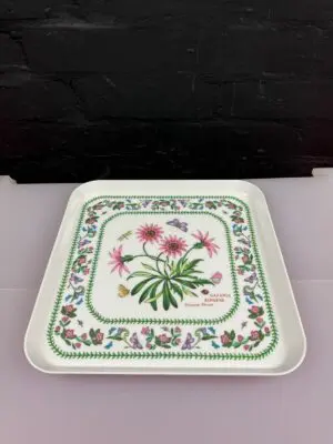Portmeirion Botanic Garden Treasure Flower Melamine Square Tray  11.25"