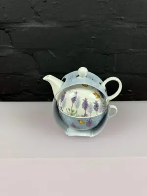 Royal Botanical Gardens Kew Lavender 2-Piece Tea for One Tea Pot Brand New