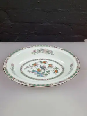 Wedgwood Kutani Crane Oval Open Vegetable Serving Dish Bowl 27.5 cm 2 Available