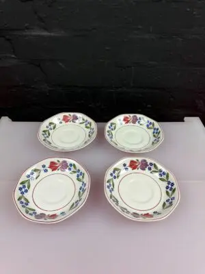 4 x Adams Old Colonial Replacement Tea Cup Saucers 5.75" Wide 2 Sets Available