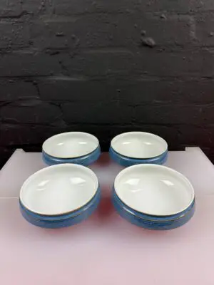 4 x Denby Chatsworth Cereal Bowls 15 cm Wide Set