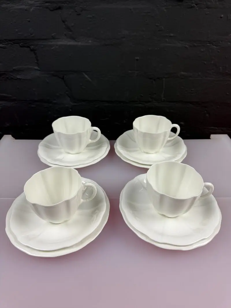 4 x Royal Crown Derby Surrey Tea Trios Cups Saucers and Side Plates Set