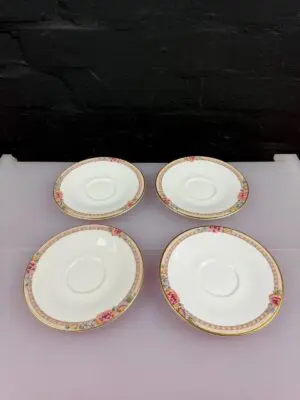 4 x Royal Doulton Darjeeling H5247 Replacement Tea Saucers 6" 2 Sets Available