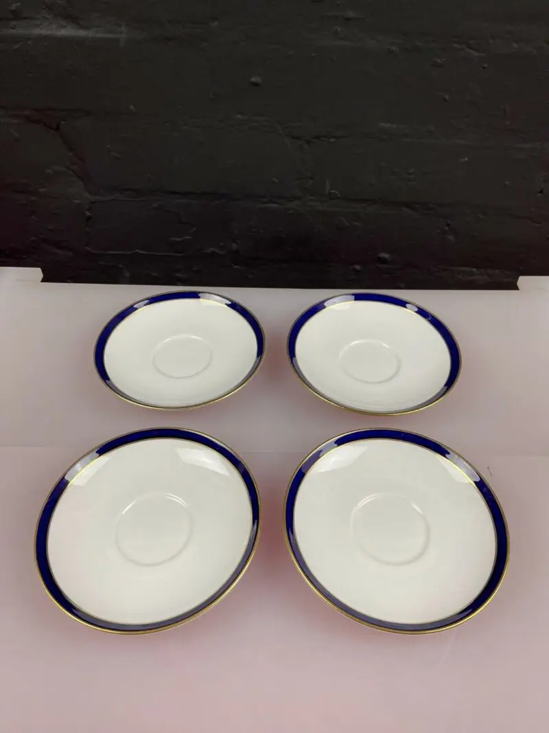 3 x Spode Consul Cobalt Y7332 Replacement Teacup Saucers 5.75" Wide