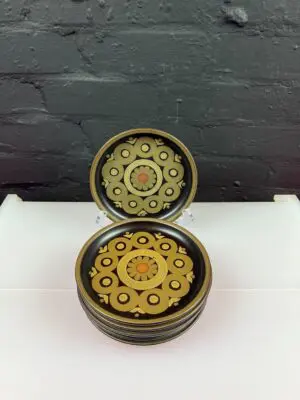 6 x Denby Arabesque Tea / Side Plates 17 cm Wide 16 Sets Available